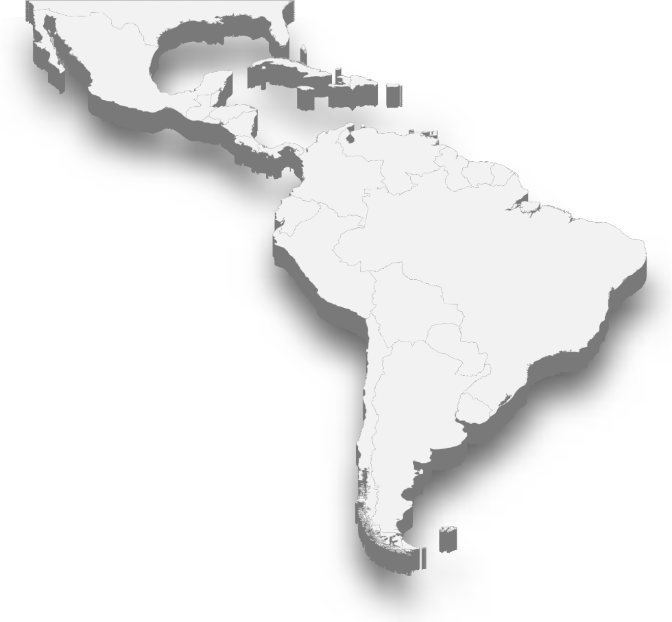 mapa 3d latinoamerica